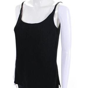 A.J. Bari Vintage 90's Black Draped Slinky Scoop-Neck Camisole Size 6